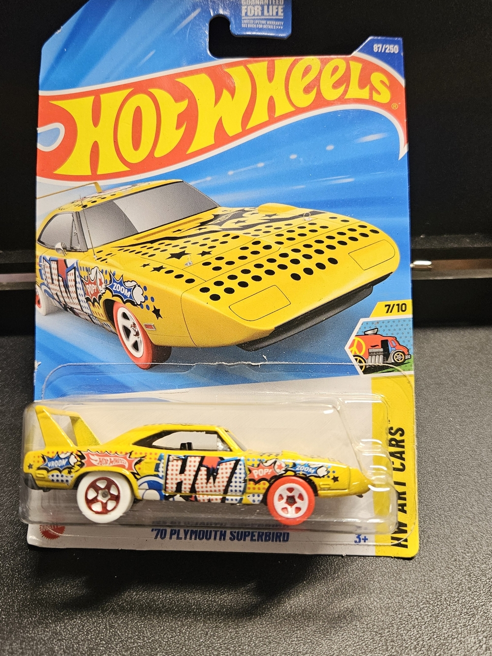 '70 Plymouth Superbird - Yellow Pop Art Toy Car
